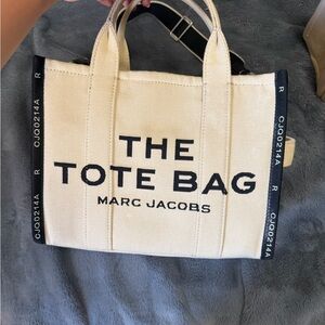 Marc Jacobs Black and Cream Tote Bag MEDIUM